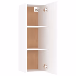 vidaXL TV Cabinet White Engineered Wood Wall Mounted Cabinet Stand Furniture - Additional view 5