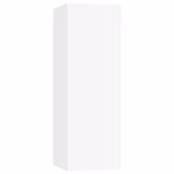 vidaXL 2x TV Cabinets White Engineered Wood Wall Mounted Cabinet Stand Indoor