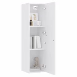vidaXL TV Cabinet White Engineered Wood Wall Mounted Cabinet Stand Furniture - Additional view 8