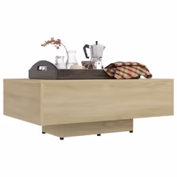vidaXL Coffee Table Sonoma Oak Engineered Wood Indoor Furniture Couch Table - Additional view 5