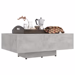 vidaXL Coffee Table Concrete Grey Engineered Wood Home Furniture Couch Table - Additional view 5