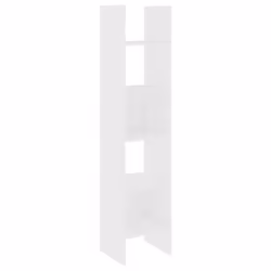 vidaXL Book Cabinet White Chipboard Bookcase Standing Shelf Storage Rack Room