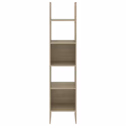 vidaXL Book Cabinet Sonoma Oak Engineered Wood Bookcase Standing Storage Rack