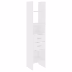 VidaXL 803416, White, Wood, Wood, 400 mm, 350 mm, 1800 mm