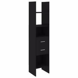 VidaXL 803417, Black, Wood, Wood, 400 mm, 350 mm, 1800 mm