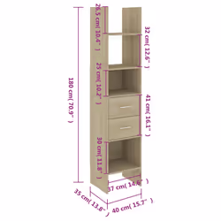 VidaXL 803419 living room bookcase - Additional view 8