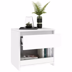 VidaXL 803443 nightstand/bedside table White - Additional view 3