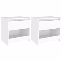 VidaXL 803444, White, Wood, 400 mm, 300 mm, 390 mm, 2 pc(s)