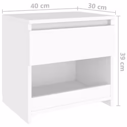VidaXL 803444 nightstand/bedside table White - Additional view 7