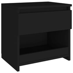 VidaXL 803445 nightstand/bedside table Black