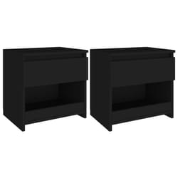 VidaXL 803446 nightstand/bedside table Black