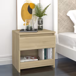 VidaXL 803450 nightstand/bedside table Oak - Additional view 2