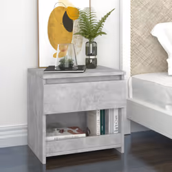 VidaXL 803451 nightstand/bedside table Concrete colour - Additional view 2