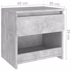 VidaXL 803451 nightstand/bedside table Concrete colour - Additional view 7