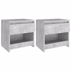 VidaXL 803452, Concrete colour, Wood, 400 mm, 300 mm, 390 mm, 2 pc(s)