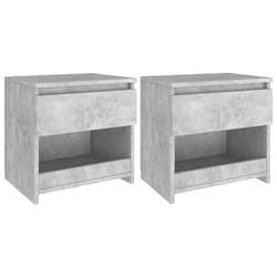 VidaXL 803452 nightstand/bedside table Concrete colour