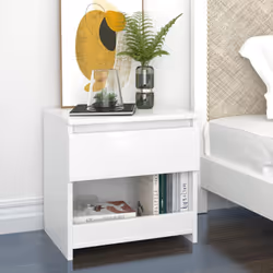 VidaXL 803455 nightstand/bedside table White