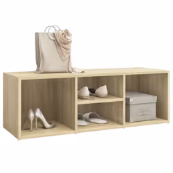 vidaXL Shoe Storage Bench Sonoma Oak Engineered Wood Shoe Storage Cupboard - Additional view 3