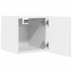 vidaXL 2x Wall Mounted TV Cabinets White Hanging Cupboard TV Unit Hifi Cabinet - Additional view 8