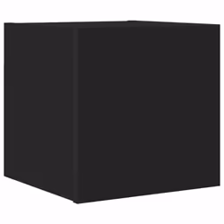 vidaXL Wall Mounted TV Cabinet Black Floating Cupboard TV Unit HiFi Cabinet