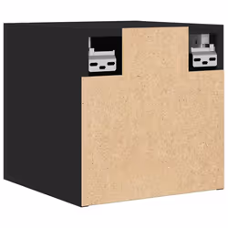 vidaXL 2x Wall Mounted TV Cabinets Black Hanging Cupboard TV Unit Hifi Cabinet - Additional view 6