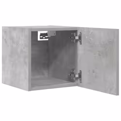 vidaXL 2x Wall Mounted TV Cabinets Concrete Grey Hanging Cupboard TV Stand - Additional view 8