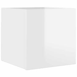 vidaXL Wall Mounted TV Cabinet High Gloss White Hanging Cupboard TV Stand