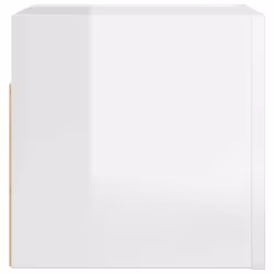 vidaXL Wall Mounted TV Cabinet High Gloss White Hanging Cupboard TV Stand