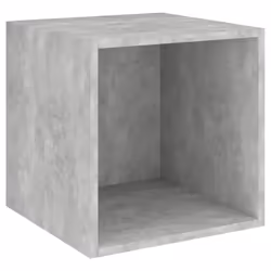 vidaXL Wall Cabinet Concrete Grey Engineered Wood Storage Hanging Cabinet