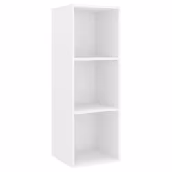vidaXL Wall-mounted TV Cabinet White Engineered Wood Hifi Unit Plasma Cabinet