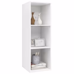 vidaXL Wall-mounted TV Cabinet White Engineered Wood Hifi Unit Plasma Cabinet