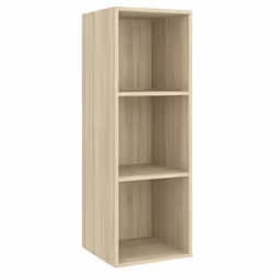 vidaXL Wall-mounted TV Cabinet Sonoma Oak Engineered Wood Hifi Unit Cabinet