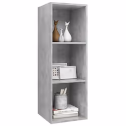 vidaXL Wall-mounted TV Cabinet Concrete Grey Engineered Wood Hifi Unit Cabinet