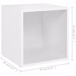 vidaXL TV Cabinet Home White Engineered Wood Stereo Furniture HiFi Cabinet - Additional view 4