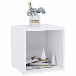 vidaXL 2x TV Cabinets White Engineered Wood Stereo Furniture HiFi Cabinet - Additional view 5