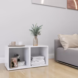 vidaXL 2x TV Cabinets White Engineered Wood Stereo Furniture HiFi Cabinet - Additional view 6