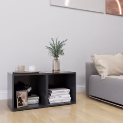 vidaXL 2x TV Cabinets Grey Engineered Wood Hifi Unit Furniture HiFi Cabinet - Additional view 7