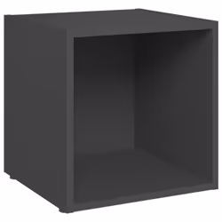 vidaXL 4x TV Cabinets Grey Engineered Wood Hifi Unit Furniture HiFi Cabinet