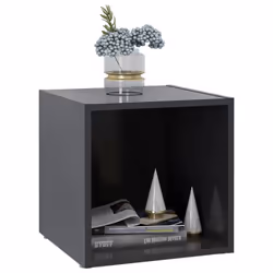 vidaXL 4x TV Cabinets Grey Engineered Wood Hifi Unit Furniture HiFi Cabinet - Additional view 7