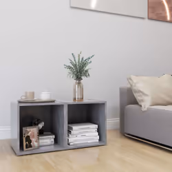 vidaXL 2x TV Cabinets Concrete Grey Engineered Wood Unit Furniture Cabinet - Additional view 7