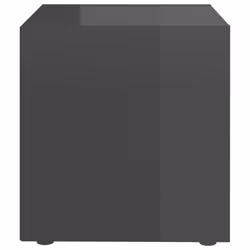 vidaXL 4x TV Cabinets High Gloss Grey Engineered Wood Unit Furniture Cabinet - Additional view 5