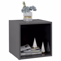 vidaXL 4x TV Cabinets High Gloss Grey Engineered Wood Unit Furniture Cabinet - Additional view 7