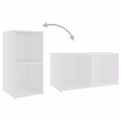 vidaXL TV Cabinet White 72x35x36.5 cm Chipboard Stereo Cabinet TV Stand Unit - Additional view 8