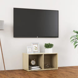 vidaXL TV Cabinet Sonoma Oak Engineered Wood Stereo Cabinet TV Stand Furniture