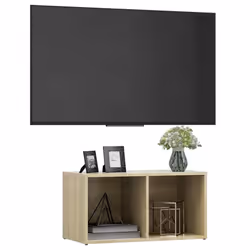 vidaXL TV Cabinet Sonoma Oak Engineered Wood Stereo Cabinet TV Stand Furniture