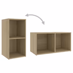vidaXL TV Cabinet Sonoma Oak Engineered Wood Stereo Cabinet TV Stand Furniture - Additional view 8