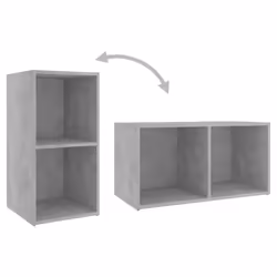 vidaXL TV Cabinet Concrete Grey Engineered Wood TV Stereo Cabinet Furniture - Additional view 8