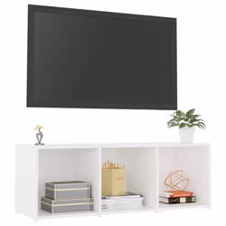 vidaXL TV Cabinet White Engineered Wood Home Entertainment Centre TV Stand - Additional view 2