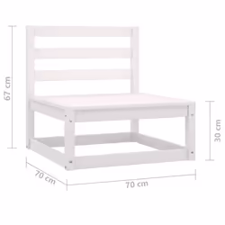 VidaXL 805666 outdoor bench Wood - Additional view 6