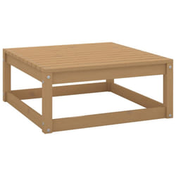 vidaXL Garden Footstool Ottoman Outdoor Footrest Honey Brown Solid Wood Pine